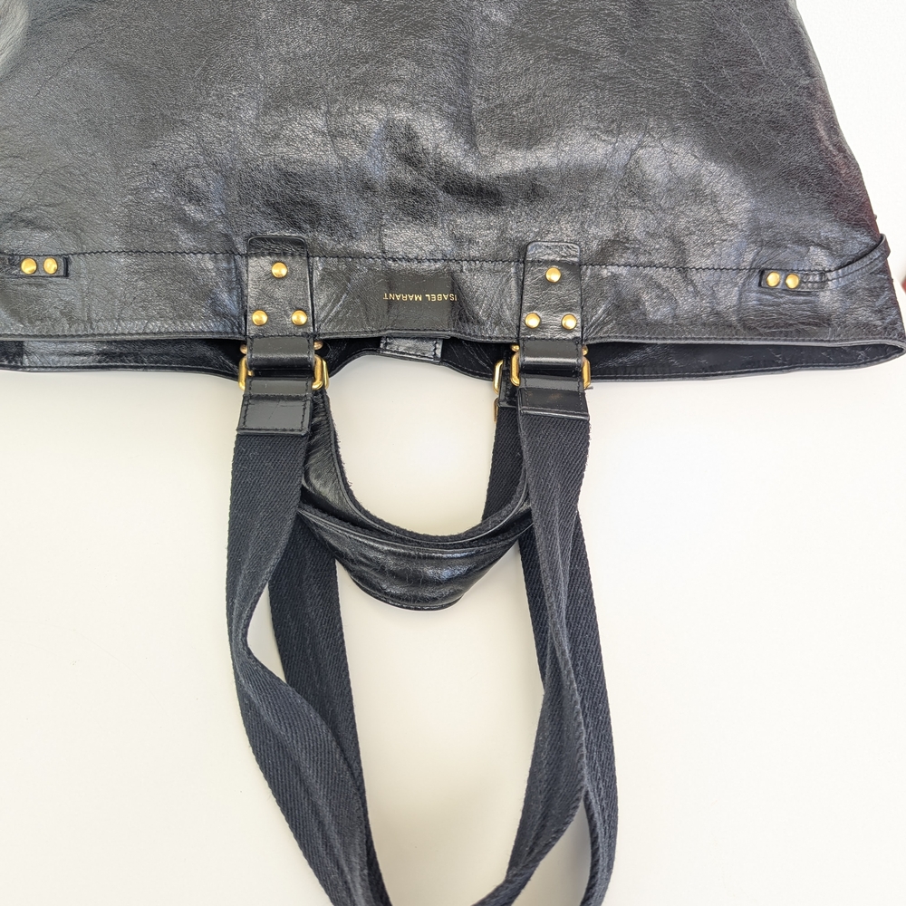 Isabel Marant Wardy crinkled-finish tote bag - Picture 9 of 15